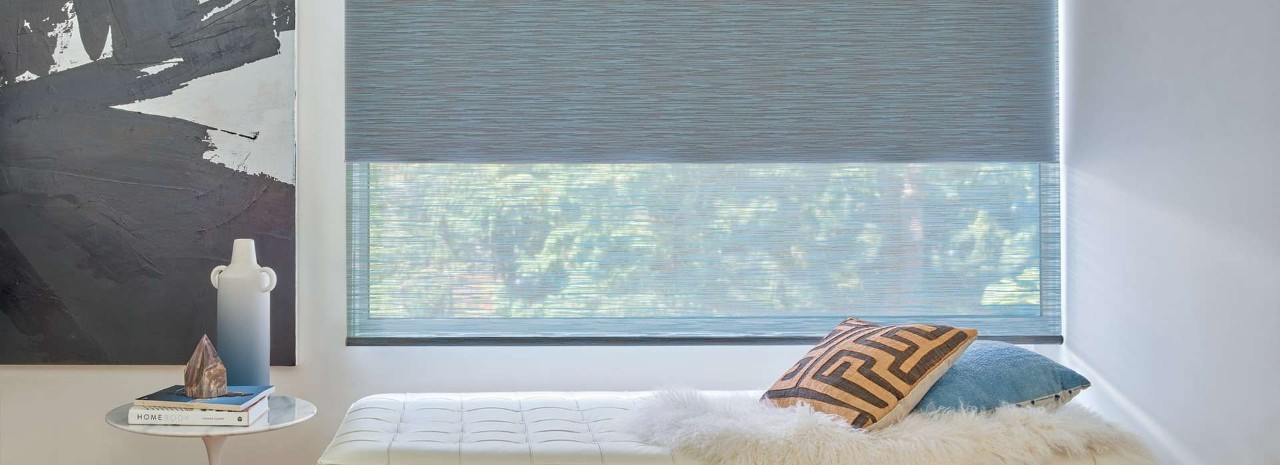 Roller shades near Oklahoma City, Oklahoma (OK), that protect against UV rays.