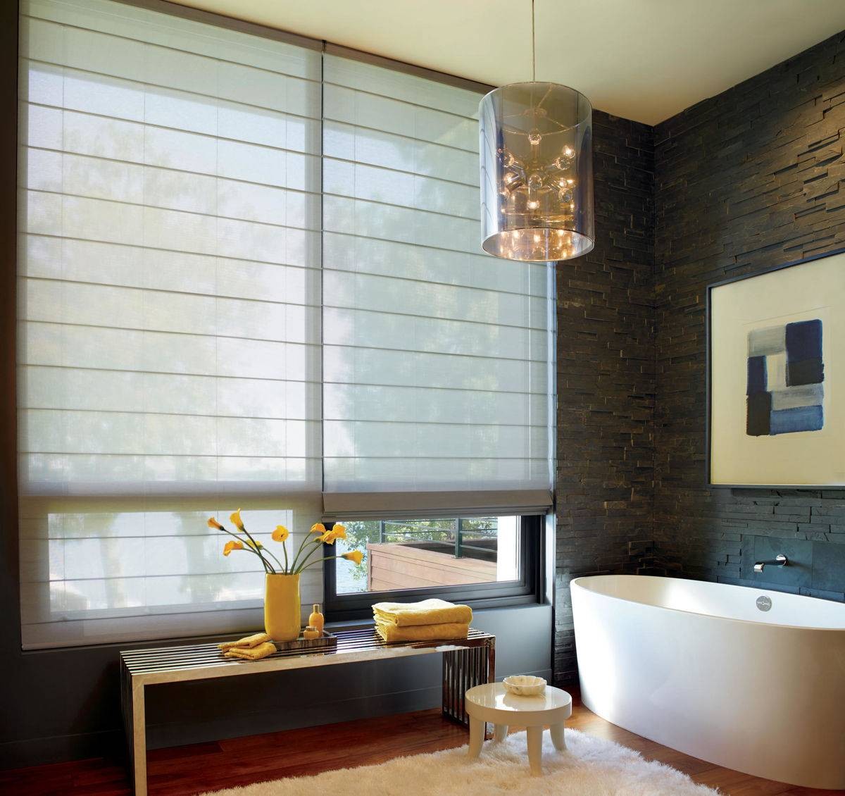 Hunter Douglas Alustra® Woven Textures® Roman Shades near Oklahoma City, Oklahoma (OK)