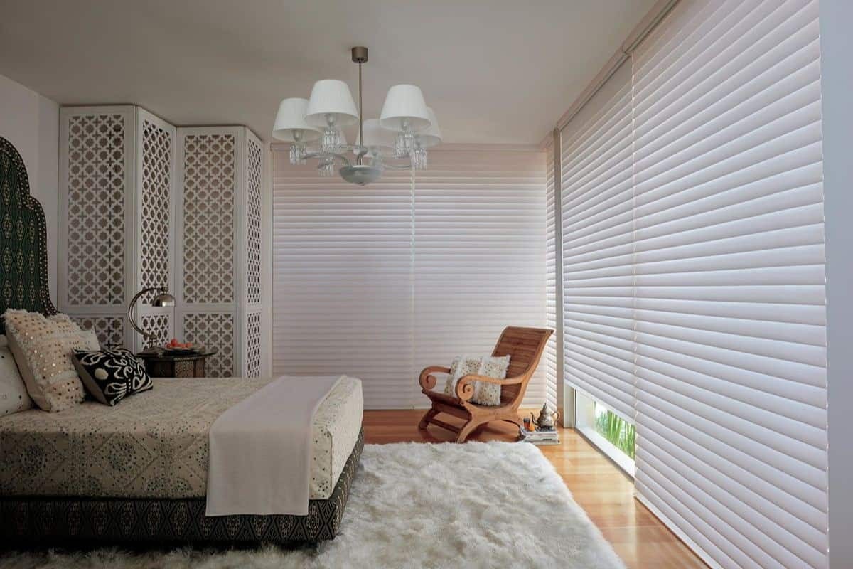 Guest Bedroom Design Tips, custom Hunter Douglas Silhouette® Sheer Shades shades near Oklahoma City, Oklahoma (OK)